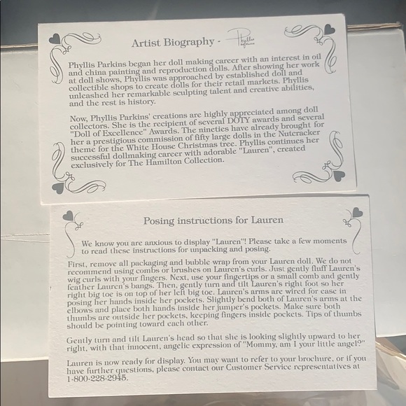 Lauren Doll by Phyllis Parkins, HamiltonCollection - Picture 4 of 6